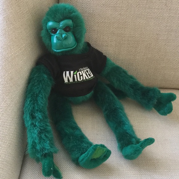 NWOT Wicked Broadway Musical Green Flying Monkey Plush